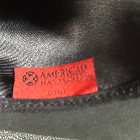 Black Top Hat with Textured Band and Silver Trim - Picture 6 of 9